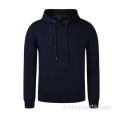 Pullover con felpa con cappucci semplici personalizzati all&#39;ingrosso